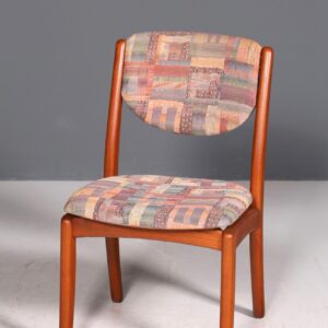 Schlichter Mid Century Stuhl Retro Esszimmer Stuhl Danish Design Küchenstuhl Teak Holz Sekretär Stuhl 1 von 2