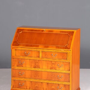 Wunderschöner Englischer Sekretär Eibe Schreibkommode Antik Stil Kommode UK Schreibtisch