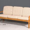 Wunderschönes Original Dyrlund Sofa Mid Century Couch echt Holz 3- Sitzer Canapé