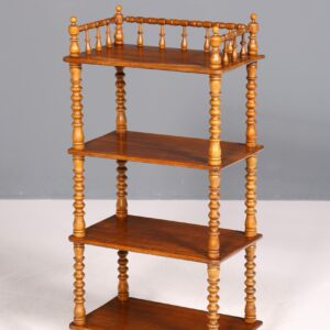 Stilvolle Gründerzeit Etagere Louis Philippe Stil Regal Bücherregal echt Holz Buchablage Bookshelf